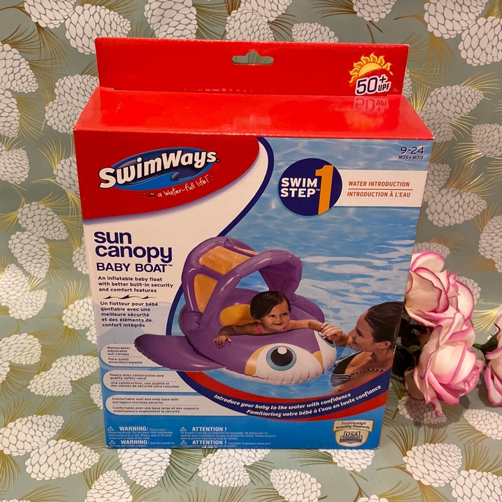 Swim Ways Sun Canopy Baby Boat
